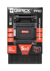 Box QBRICK® System PRO Set 5v1 - Cart, Toolbox, Toolcase, Organizer 100 a Multi, 5 dielna sada boxov na náradie