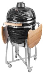 Gril Strend Pro Kamado Egg 21", priemer 46,7 cm, gril výška 91 cm, čierny, 130x73x122 cm