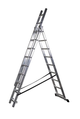 Rebrík Strend Pro DP 3x9, Alu, EN 131 max. 4,80 m, BASIC