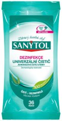 Dezinfekcia Sanytol, univerzálny čistič, jednorázové utierky, 36 ks