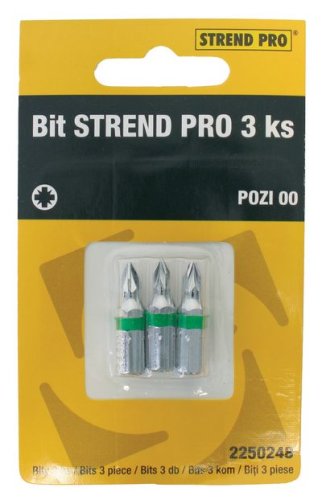 Bit Strend Pro Pozidriv, PZ 0, bal. 3 ks