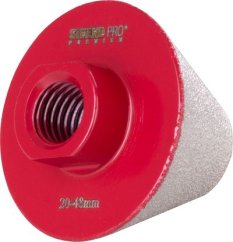 Fréza Strend Pro Premium DCB14, 20-48 mm, M14, korunka, tupý kužeľ na opracovanie dier, diamant, professional