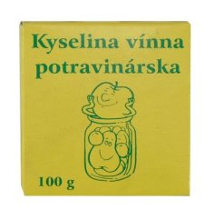 Kyselina vínna, potravinárska, 100 g