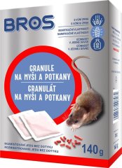 Návnada Bros, na myši a potkany, granule, 140 g