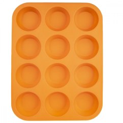 Forma silikón muffiny 12 oranžová