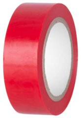 Páska E180RED, červená, izolačná, lepiaca, 19 mm, L-10 m, PVC