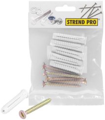 Vrut a hmoždinka Strend Pro PACK ZH 6x60/10x50 mm, PZ, Zn, do dutého materiálu, univerzálna,, bal. 5 ks