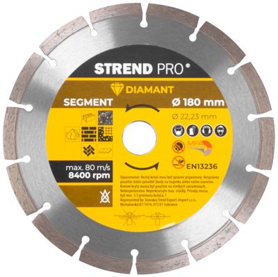 Kotúč Strend Pro 521A, 180 mm, diamantový, segment