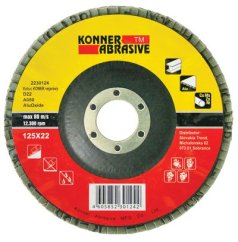 Kotúč KONNER D22 125x22 mm, A100, AluOxide, vejarový, lamelový