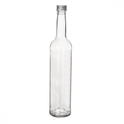 Fľaša sklo/kov viečko 0,5 l