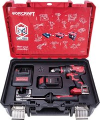 Set Worcraft XCUBE004 Toolbox, skrutkovač, 1x 4.0 Ah akumulátor, 1x nabíjačka