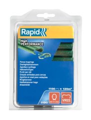 Spona RAPID VR22, PVC zelená, 1100 ks, sponky pre viazacie kliešte RAPID FP222 a FP20, pre drôt 5-11 mm