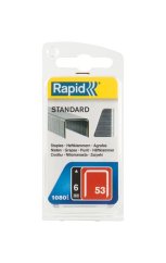 Spona RAPID 53 STANDARD, 06 mm, 1080 ks, sponky pre sponkovačky, spony