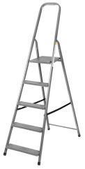 Schodíky Strend Pro ST-D5, 5 stupienkové, oceľové, rebrík, 173 cm, nosn. 125 kg