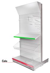 Čelo Racks H11 1250 mm - okopový plech s gumenou lištou *L*