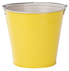 Vedro Aix Caldari Zn, 15 lit., žlté, kovové, pozinkované