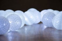 Reťaz MagicHome Cottonball, White, 16x LED studená biela, IP20, jednoduché svietenie, osvetlenie, L-3 m