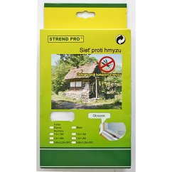 Sieť FlyScreen 220x65 cm, proti hmyzu a komárom, na balkónové dvere, biela, bal. 2 ks